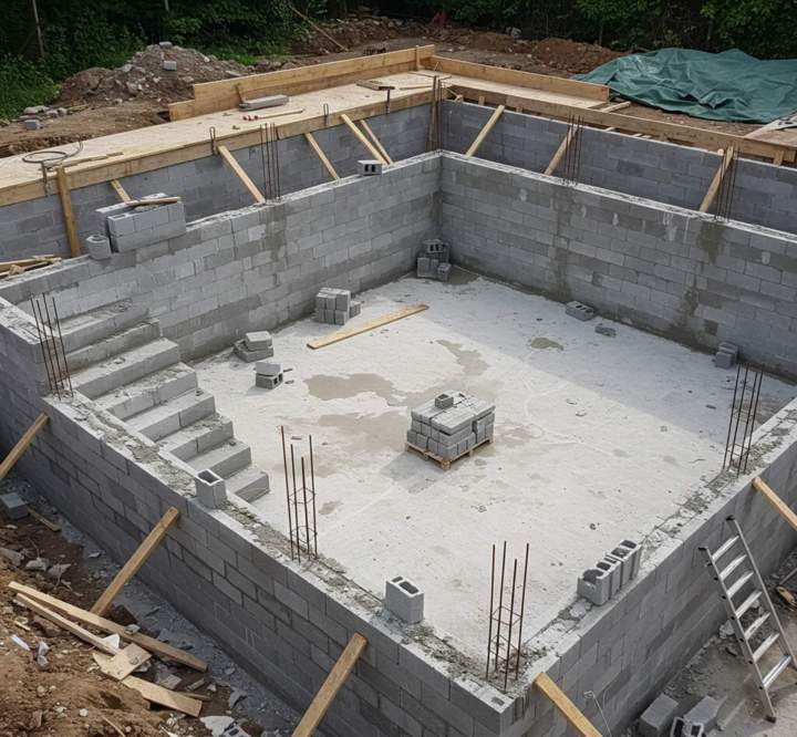 Conception et réalisation de piscines sur mesure.